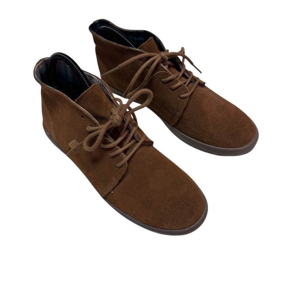 VANS Camryn Decon Women's Suede Lace Up Boots Toffee Gum Shoes Sz 8.5